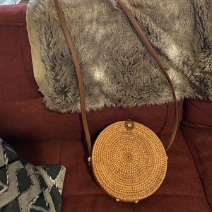 Straw Circle Bag